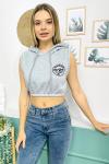 138976 Kapsonlu Crop Sweatshirt